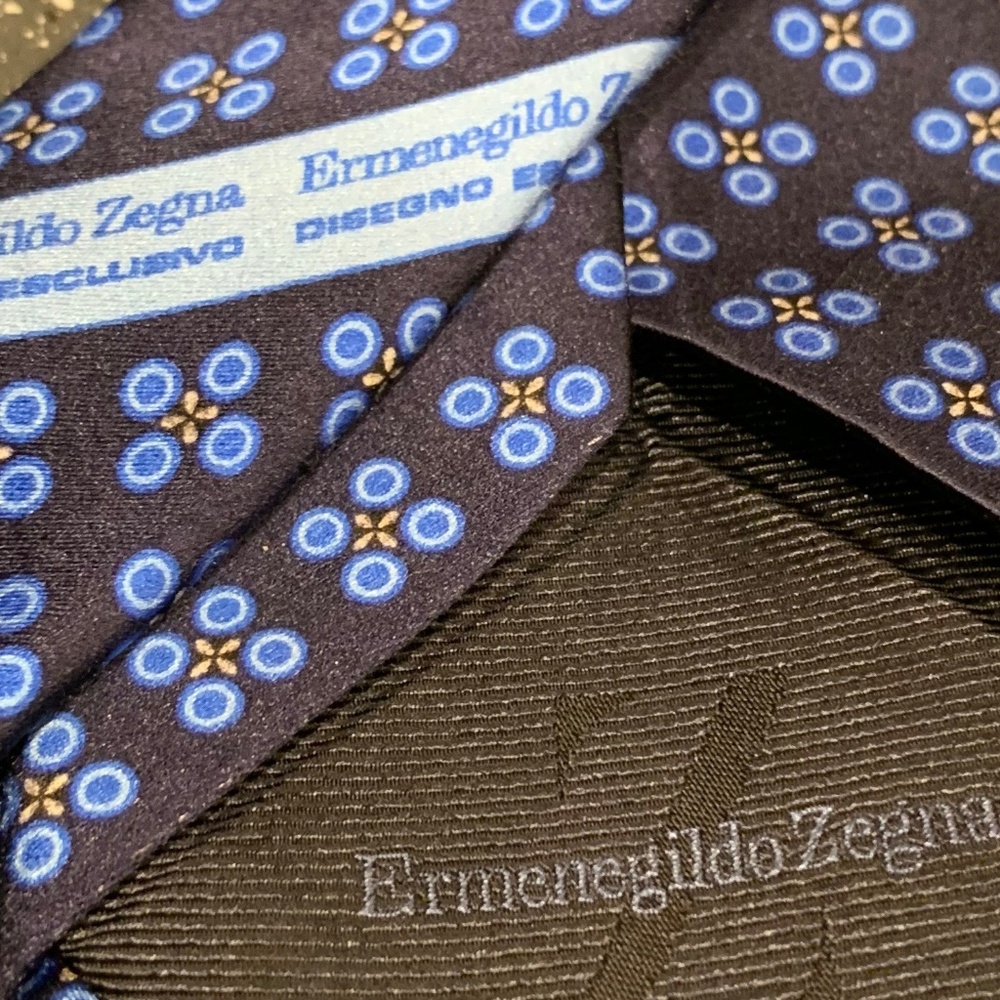Ermenegildo Zegna Blue Tie